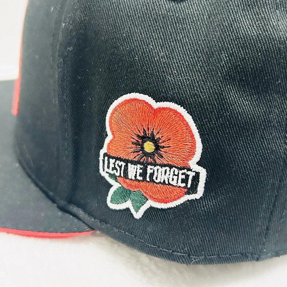 Arizona Diamondbacks MLB Poppy Memorial Day Hat Cap‎ Adjustable Snapback Black